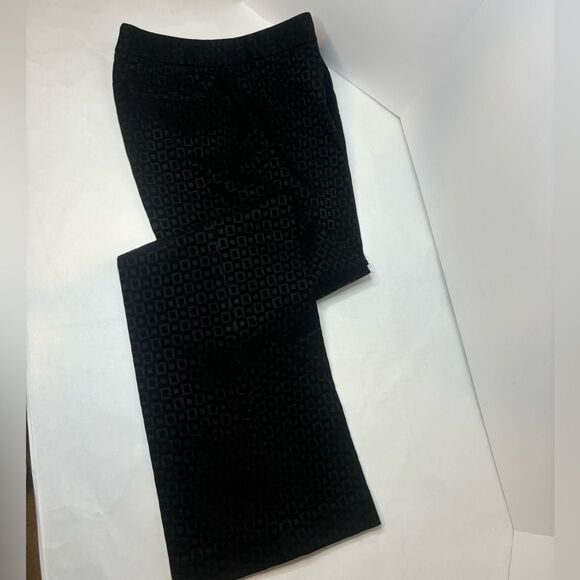 Elie Tahari Monogram Black Square Suit Set Jacket Pants Women’s Button Up - Picture 9 of 13